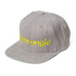 "Top Game" - Embroidered Snapback 6 Panel - Heather Gray