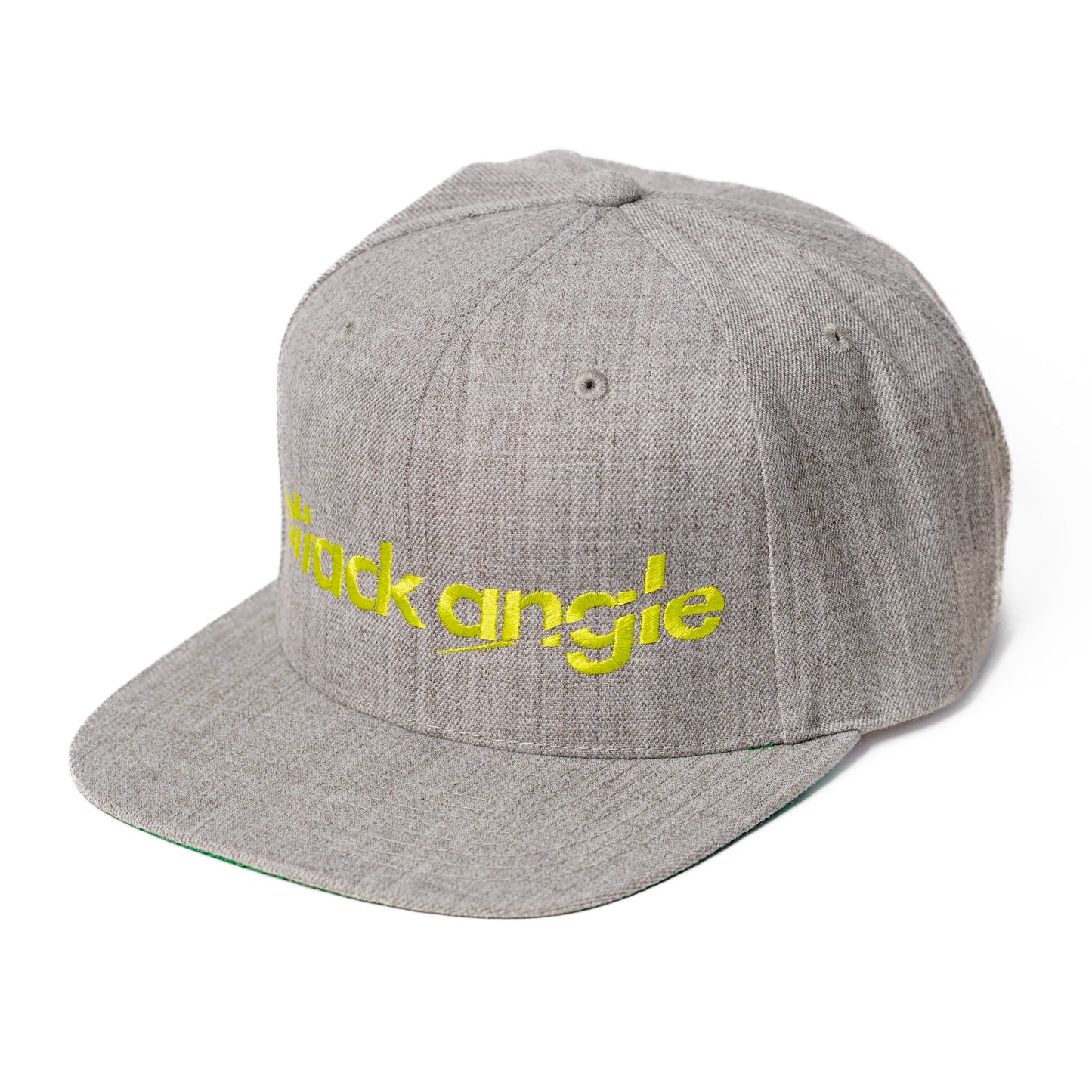 "Top Game" - Embroidered Snapback 6 Panel - Heather Gray