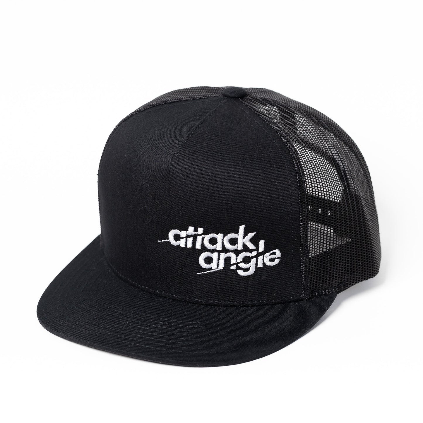 "Traverse" - Embroidered Trucker 5 Panel - Black