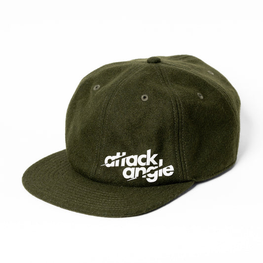 "Ascend" - Unstructured Wool Cap - Green